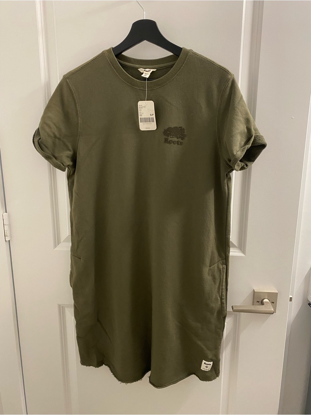 Casual Olive Green T-Shirt Dress